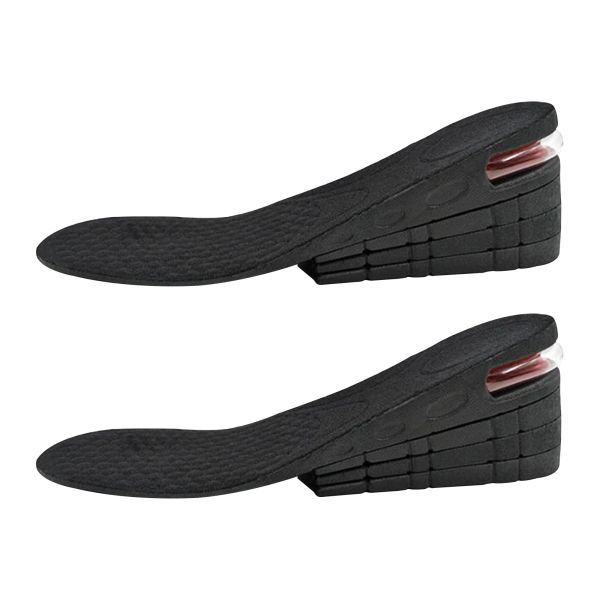 Accessoires 1pair hommes femmes accessoires chaussures à seme à seme intérieure coussin invisible tampon non glissement talon doux talon 4 couches à hauteur élevée inserts ascenseurs