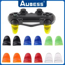 Accesorios 1Pairs GamePad Plastic L2 R2 Botones de gatillo Extendedores Teclas para PlayStation4 PS4 Controlador Videojuegos Reemplazo de accesorios