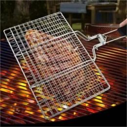 Accessoires 1pc Panier de grill BBQ ACCESSOIRES PLACE PLACK PLAINS PORTABLE PORTABLE CAMPING BBQ BBQ POUR CHICH