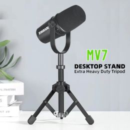 Accessoires 1PC Microphone Stand Metal Trépied Support pour MV7 MV7X Microphone professionnel MV7X Home Karaoke Studio Enregistrement