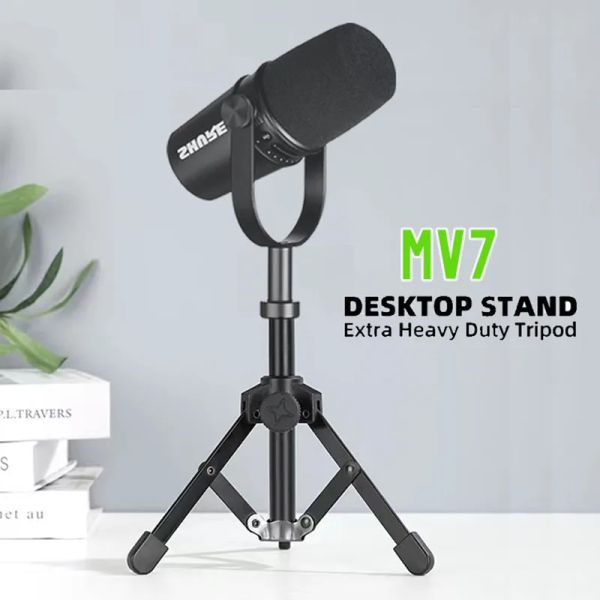 Accessoires 1PC Microphone Stand Metal Trépied Support pour MV7 MV7X Microphone professionnel MV7X Home Karaoke Studio Enregistrement