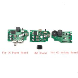 Accessoires 1 stks voor Sega Game Gear GG Power Switch Volume Panel USB PCB -bord Markeerscherm Game Console Power Panel