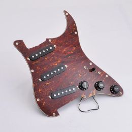 Accessoires 1set Promotion (SSS) Black Alnico Single Coil Electric Guitar Pickguard Pickups Loaded Prewired For FD St Style Guitar