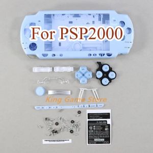 Accessoires 1set Remplacement pour PSP2000 PSP 2000 Console de jeu Boîtier de logement complet Case de coquille complète avec kit de boutons