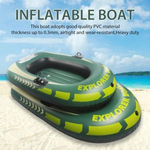Accessoires 2 personne PVC Kayak Kayak Rowing Air Boat Fishing Drifting Diving Boat gonflable adapté à deux personnes