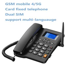 Accessoires 2 Sim Card 2G GSM Vaste draadloze telefoon FWP LANSLINE Telefoon PSTN SMS -oproep in/uit Pak Telemarketing Alarm Desktop Vaste telefoon