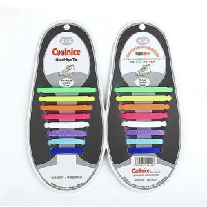 Accesorios 200Pair/Lot Silicona elástica Saelaces para zapatos Soporte especial sin corbata Camas de zapatos para hombres zapatos de cordones de cordones de cordones