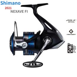 Accessoires 2021 Shimano Nexave FI 1000 C2000S 2500 2500S 2500HG C3000 C3000HG 4000 4000HG C5000Hg Spinage Fishing Reel