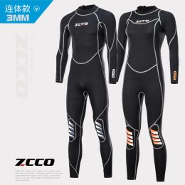 Accessoires 2023 Nieuwe 3mm Neopreen Wetsuit Men Surf Surf Surfa Duikpak onder water Visserij Spearfishing Kitesurf Swimwear Wetpakapparatuur