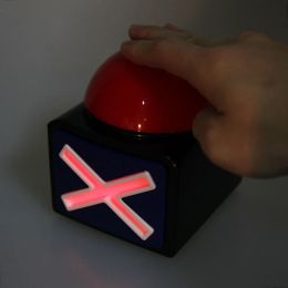 Accessoires 2023 NIEUW Game Antwoord Buzzer Alarm -knop met Sound Light Trivia Quiz Got Talent Buzzer