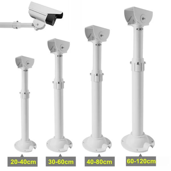 Accesorios 2040cm 3060cm 4080cm 60120 cm Monitor aleación de aluminio Soporte telescópico Extensión Monitoreo Pole CCTV Soporte largo