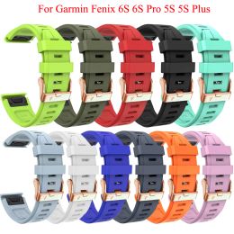 Accessoires Bracelet de montre à dégagement rapide en Silicone de 20MM pour montre Garmin Fenix 6S 6S Pro bracelet de poignet Easyfit pour montre Fenix 5S 5S Plus