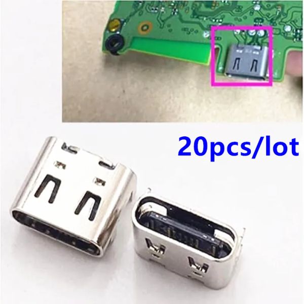 Accessoires 20pcs Typec Charging socket USB C Port Charger Power Jack remplacement pour Sony Playstation 5 Dualsense PS5 Contrôleur sans fil