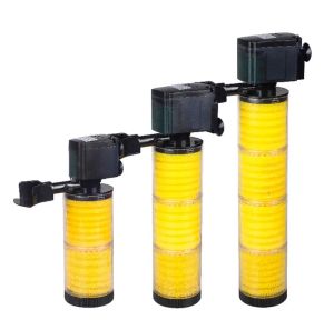 Accessoires 20W 25W 30W 3 in 1 Aquarium Dubbele filter 2 3 4 Lagen Vistank Air Zuurstofpomp Sponsfilter