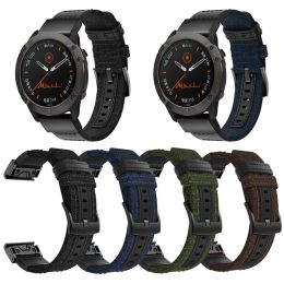 Accessoires 22,26 mm nylon Quick Fit horlogeband voor Garmin Fenix 6X 6 5X 5 Plus 3 HR Forerunner 935 945 Smart Watch Easyfit polsband
