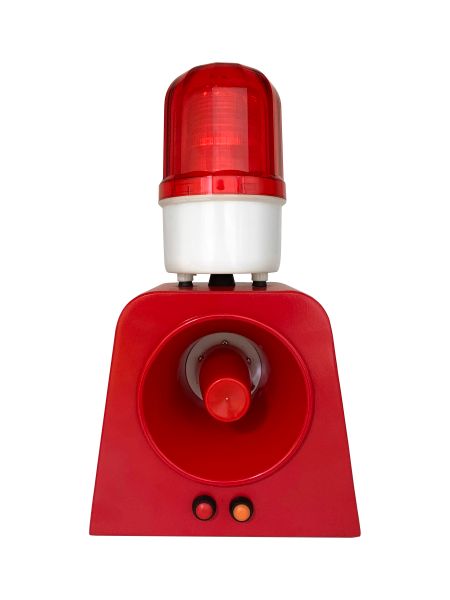 Accessoires 220V ALALTOOPATIQUE ALARME SON SON ET ALARME DE LUIR AVEC LES STROBE POUR LE DRÉGENCE CRANE ÉCOLE FEU INDUSTRIEL HORD SIREN Horn (rouge)