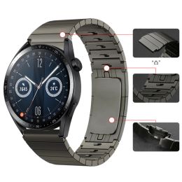 Accessoires 22 mm Smart Watchband pour Huawei Watch GT3 46mm en acier inoxydable Correa Metal Watch pour GT2 46mm GT2E GT Runner