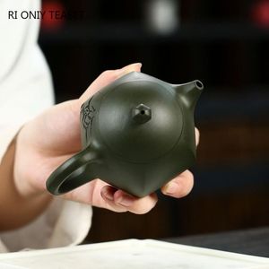 Accessoires 230 ml Traditionnel Zisha Filtre Thé Kettle Classic Yixing Purple Ta Pot Pot Raw Ore Green Mud Dragon Dragon Egg Thé à thé Cadeaux