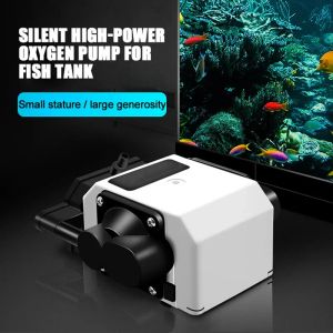 Accesorios 25 W High Potence Fish Tank Bomba de oxígeno Compresor de aire ultra tranquilo bomba de aire de gran volumen Accesorios especiales de acuario de agua profunda