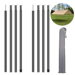 Accesorios 2pc/set de aluminio aleación de la carpa de reemplazo de poste de poste barras ajustables tono de sol canopy carpa de soporte de carpa de accesorio de soporte