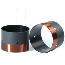 Accessoires 2pcs Bass de haut-parleurs Bobine de haut-parleur 51 mm Pièces de réparation de haut-parleur Woofer avec trou de ventilateur 8Ohm 51Core Aluminium 2 couches Round Copper Fil