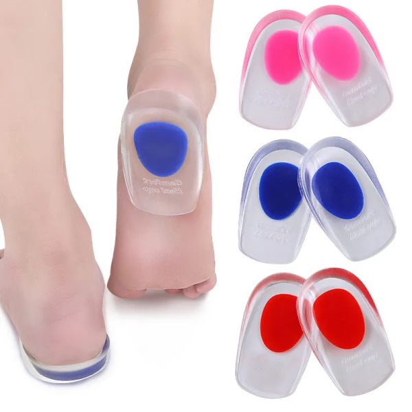 Accessoires 2pcs Silicone Talons talons Plantar Fasciite Man Talon Spur Silicone Gel talons talons Talon Pouleur Talon pour chaussures Foot Silicone Foot