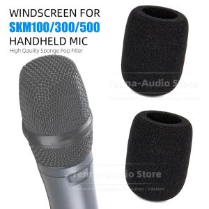 Accessoires 2pcs Éponge Sponge Mic de couverture de micro au vent pour Sennheiser SKM100 SKM300 SKM500 MZW1 Microphone Shield POP Filtre Écran
