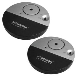 Accessoires 2x Doberman Security 100DB Wireless Electronic Vibration Detector Armoire de l'armoire de porte de porte de vibration Alerte