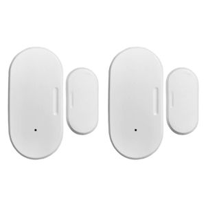 Accesorios 2x Tuya Zigbee Puerta y sensor de ventana Smart Home Automation Security Aplicación de aplicación SmartLife Alarma remota