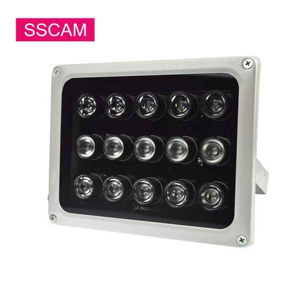 Accessoires 30/45/90/120 degrés CCTV Infrarouge LEDS de remplissage Ir Éclairage IP66 LEDS DC 12V DC 12V IP66