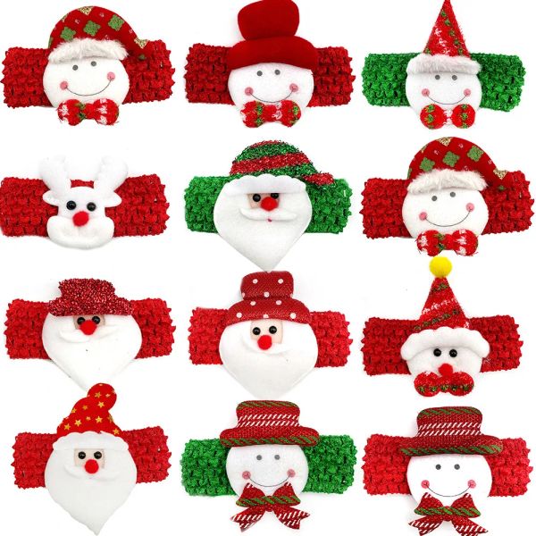 Accesorios 30/50pcs Navidad Pequeño medio grande Bowties de perros Pets Accesorios Mascotas Suministros Producto de preparación para perros Producto Xmas Tada de reverso Corbita