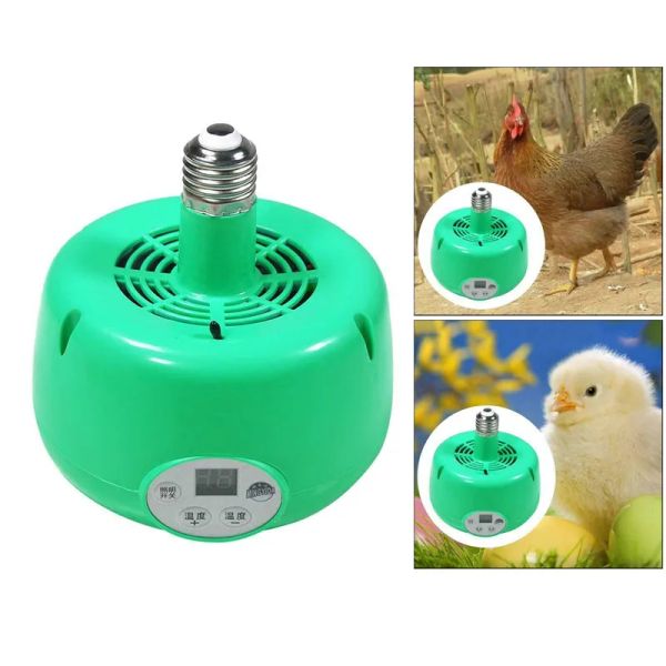 Accesorios 300W Reptil Caliente Aire Acondicionado Lámpara De Calefacción Pollitos Animales De Granja Calentador De Luz Para Mascotas Para Pollo Controlador De Temperatura Incubadora