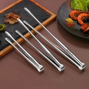 Accessoires 304 Barbecue Clip Grill Tangs Vlees Kookgerei voor BBQ Baking Silver Kitchen Accessoires Camping Sprogramma's