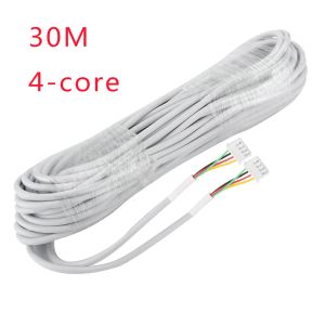 Accessoires 30m AVVR 4*0,3 4 draadkabel voor video intercom kleur videodeur telefoontelefoon deurbel bedraad intercom kabel