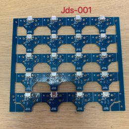Accessoires 30 stks voor USB -oplaadpoortsok voor PS4 Dulshock -controller met bord, JDS001 Blue 14pin