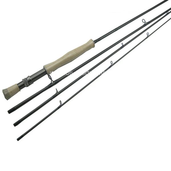 ACCESSOIRES 30T 40T Carbon 9ft 9.6ft 10ft Action rapide Rod de pêche à la mouche LW4 Aaaportugal Cork Handle Matt Black Finish Sage Zaix Action