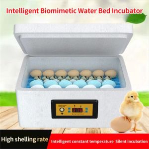 Accessoires 32 oeufs incubateur intelligent couveuse de poulet oie Pigeon caille oiseau Machine d'incubation automatique lit d'eau incubateur d'oeufs prise ue
