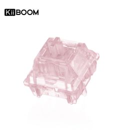 Accessoires 35pcs Kiiboom Rose Rose Commutateurs 38g 5pins Commutateurs mécaniques linéaires pour clavier mécanique swappable chaud