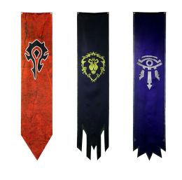 Accesorios 36x168cm Dalaran Burgees The Aliance Lion Head Pennant para el Banner de la bandera de la Horda