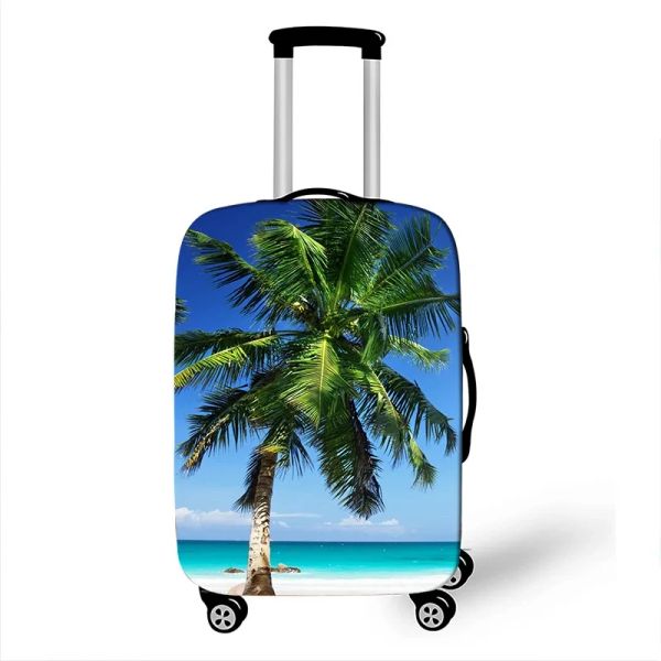 Accessoires 3d Couvre-pays de vacances Couverture de bagages épaissis des bagages élastiques Accessoires de voyage Convient de 1932 pouces Couctes de poussière de cas