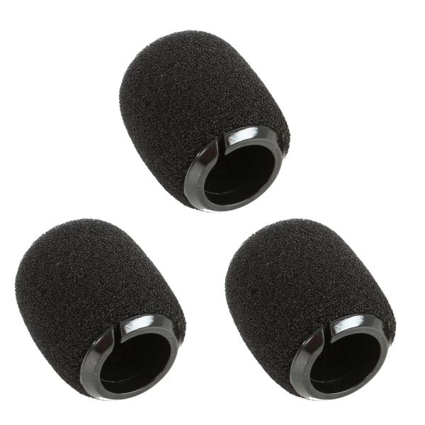 Accesorios 3pcs/lote de plástico Snap Foam Cubierta esponjada de parabrisas para Shure Beta98H/C MX412 418 Micrófono de cuello de cisne de instrumento