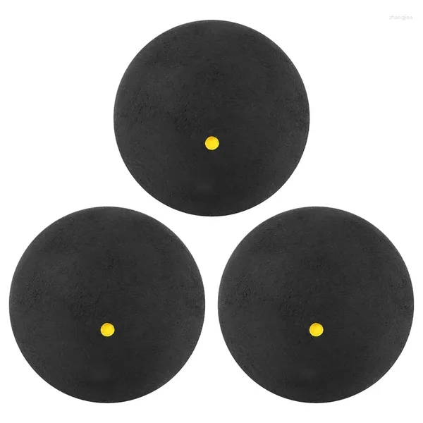 Accessoires 3pcs Squash Ball Lasse vitesse Sports Balls Rubber Balls Player Player Concours