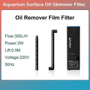 Accessoires 3W Aquarium Oppervlakte-olieafschuimer Filter Mini Mute Auto Oliefilmprocessor Verwijdergereedschap voor aquariumwaterfiltratie 220240V EU