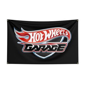 Accessoires 3x5 Hot Wheels Vlag Polyester Gedrukt Raceauto Banner Voor Decor Ft Vlaggen Decor, vlag Decoratie Banner Vlag Banner