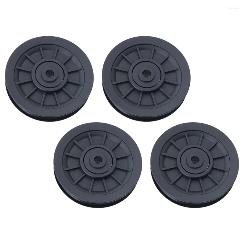 Accessories 4 Pcs Universal Bearing Pulley Wheel Fitness Equipment Parts PA6 Wearproof Replacement For Gym Pulleys