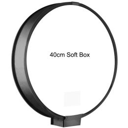 Accessoires 40cm / 15,8 '' Softbox rond pliable, Flash Diffusers / Speedlight Soft Box pour Canon Nikon Sony, accessoires de photographie