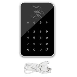 Accessoires 433MHz draadloos toetsenbord Touch Pad Doorbell -knop voor G50 / G30 / PG103 / W2B WiFi GSM Alarm RFID -kaart oplaadbaar