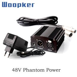 Accesorios Fuente de alimentación Phantom 48V para BM 800 Condensador Micrófono Estudio Estudio Equipo de audio de karaoke con cable XLR