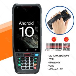 Accessoires 4G Handheld PDA Android 10 Barcode QR 1D 2D -scanner met toetsenbord POS Terminal NFC Reader Data Collector WiFi 4G Bluetooth GPS