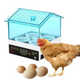 Accessoires 4 pcs Fonction Semi Automatique Oeuf Écloserie Intelligent Mini Canard Incubateur LED Volaille Poulet Oiseau Éclosoir Outil Maison Machine